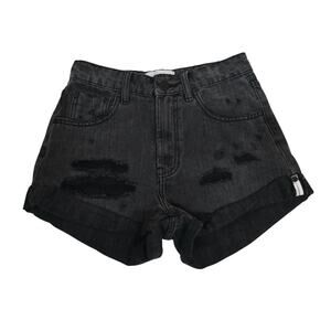 One Teaspoon Women's 25 High Waist Bandits Jean Shorts